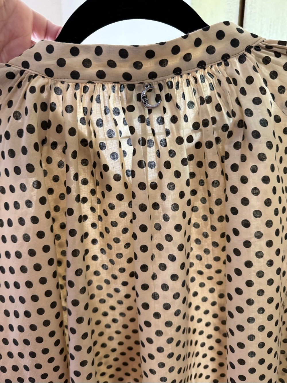 Gypsy Tan Polka Dot Button-Down Shirt - Picture 3 of 4